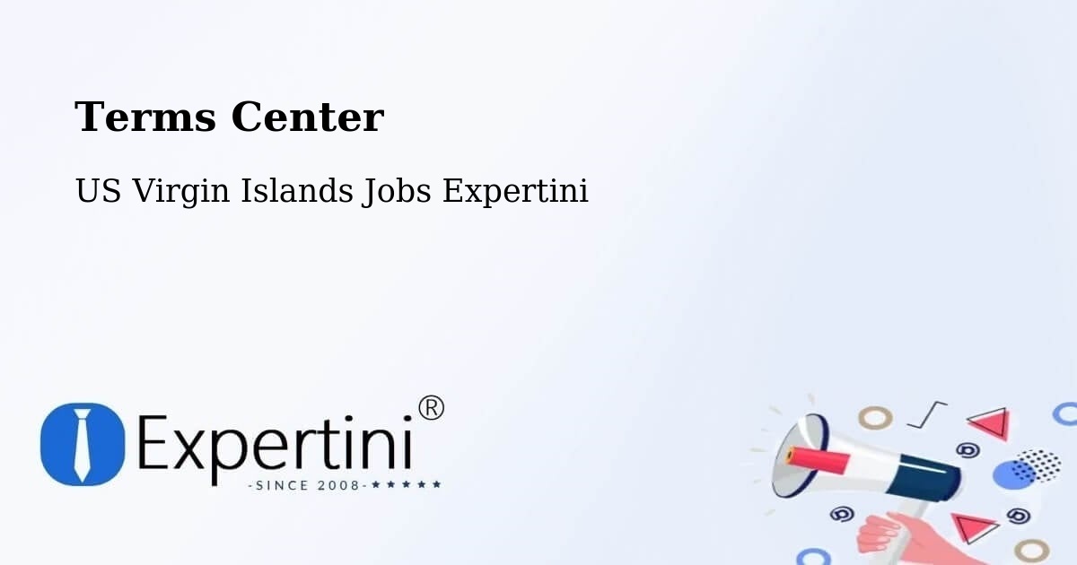 Terms Center - US Virgin Islands Jobs Expertini